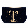 Elizabeth Scarlett Starry Sky Alphabet Navy Everyday Pouch – Letter T