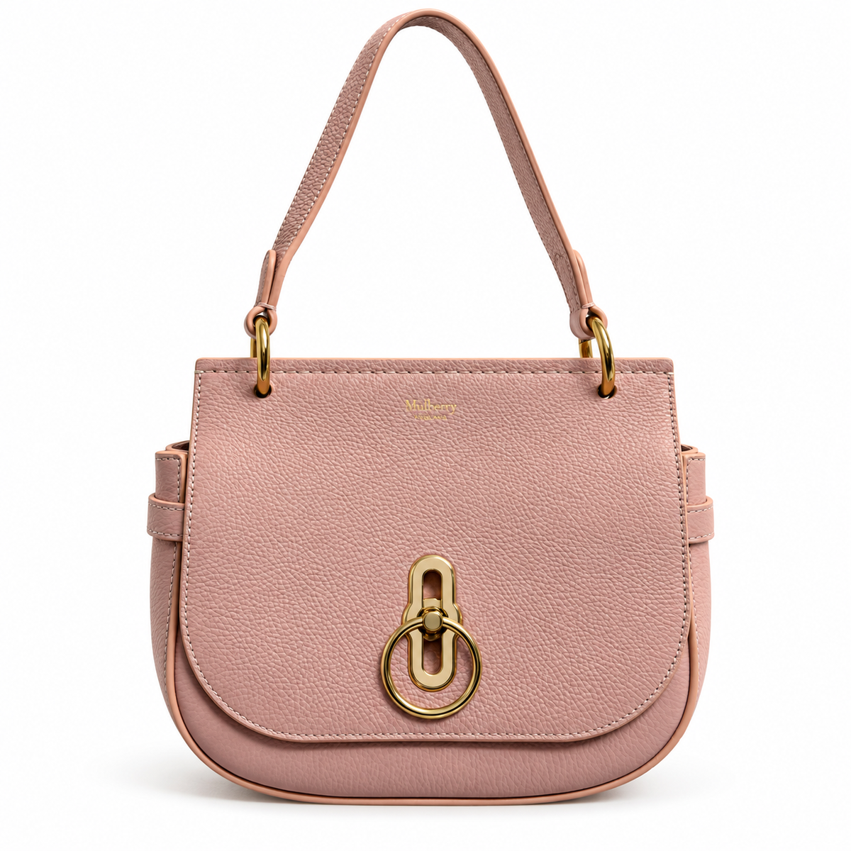 Mulberry Small Amberley Satchel Top Handle – Blush Pink / Rosewater
