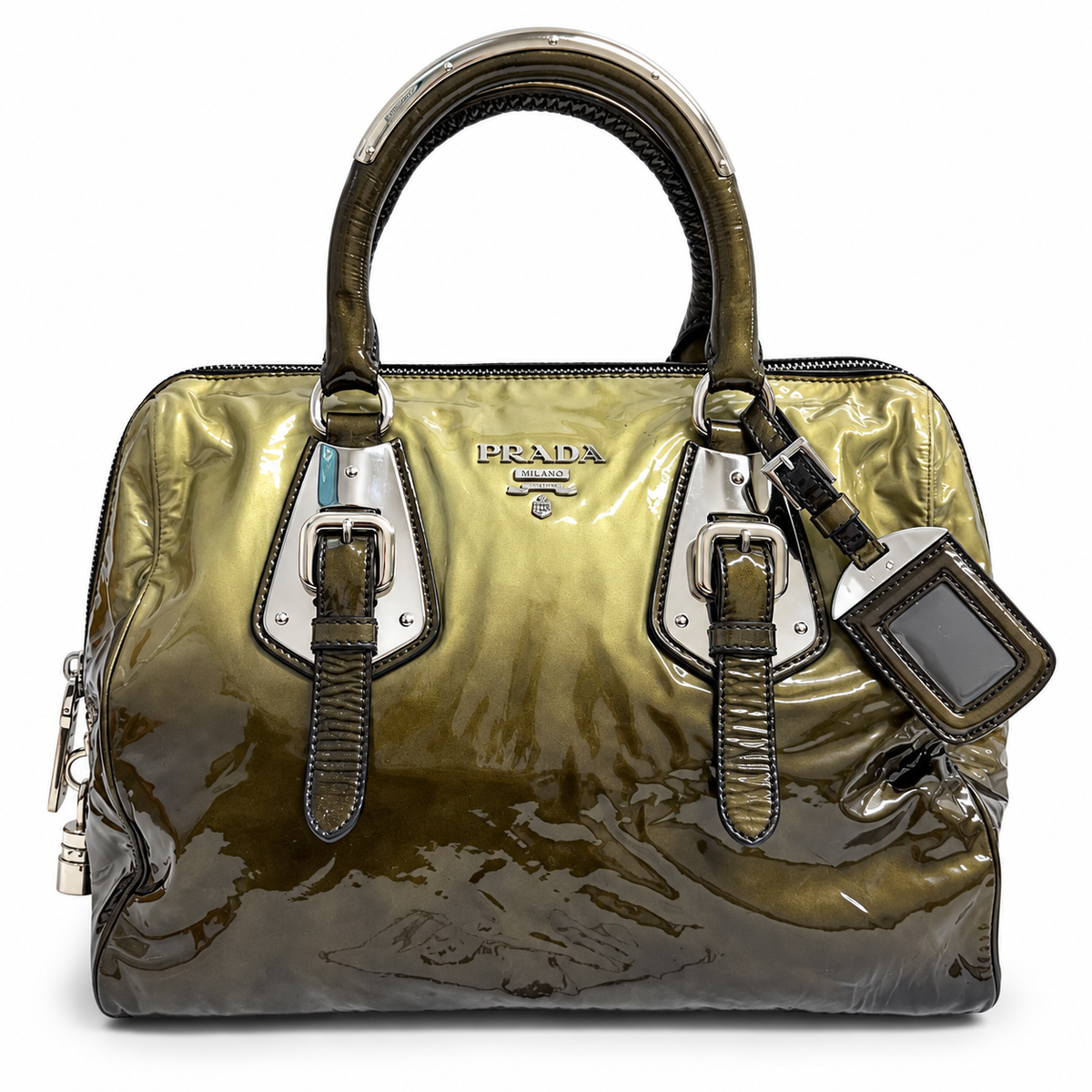 Prada Vernice Sfumata Bauletto Bag