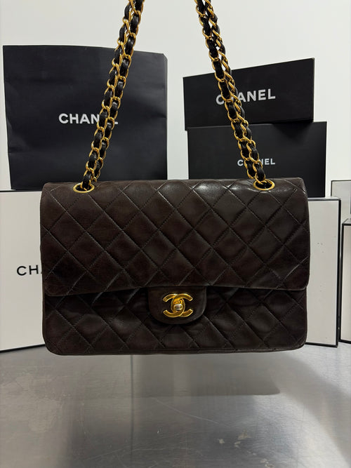 Chanel Classic Flap – Chocolate Brown Quilted Lambskin with Gold-Tone Hardware